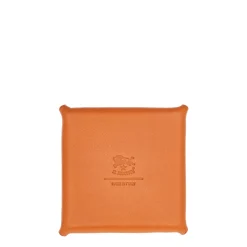 Office & business Desktop pen holder in leather color caramel