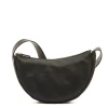 Oliveta Women's hobo in leather color black