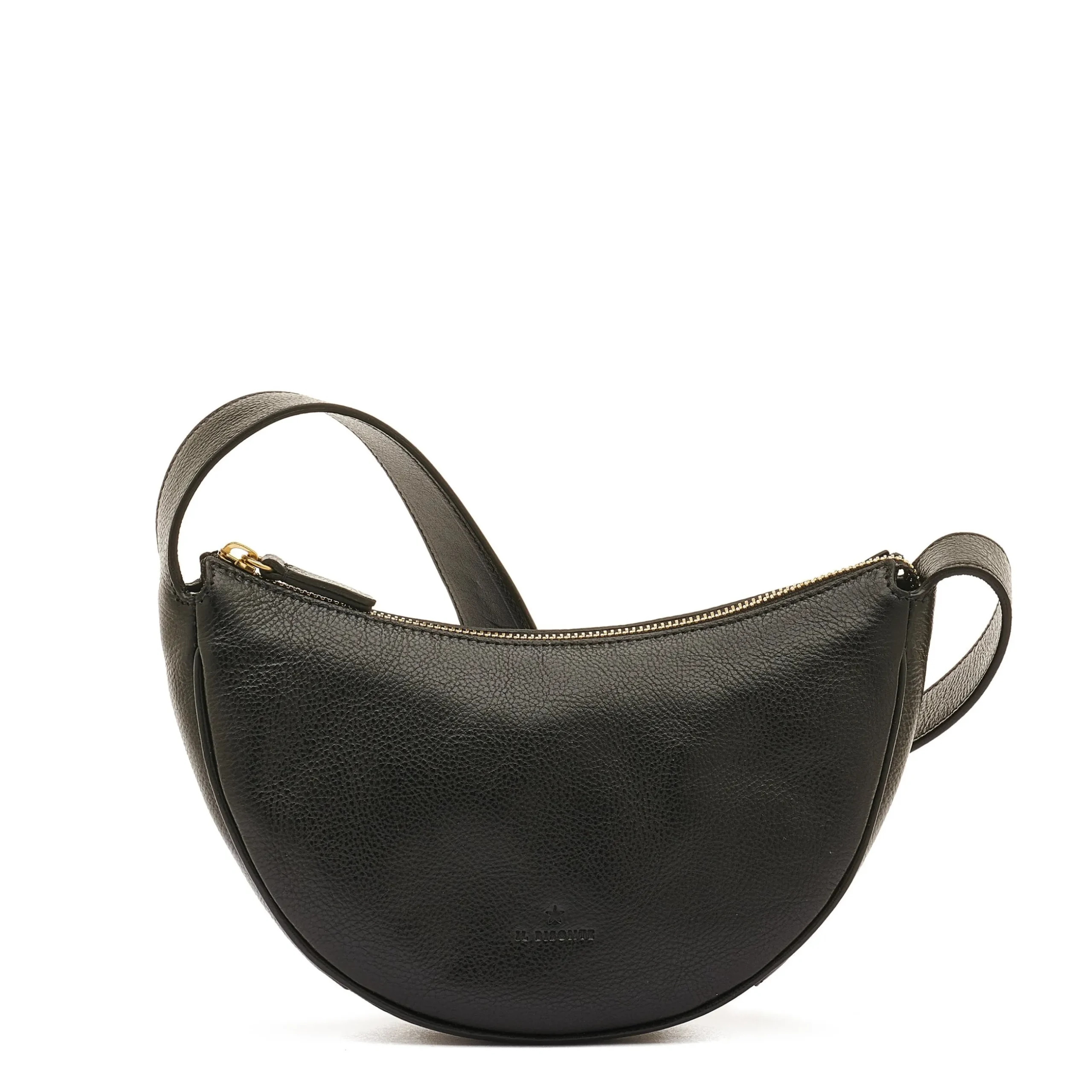 Oliveta Women's hobo in leather color black