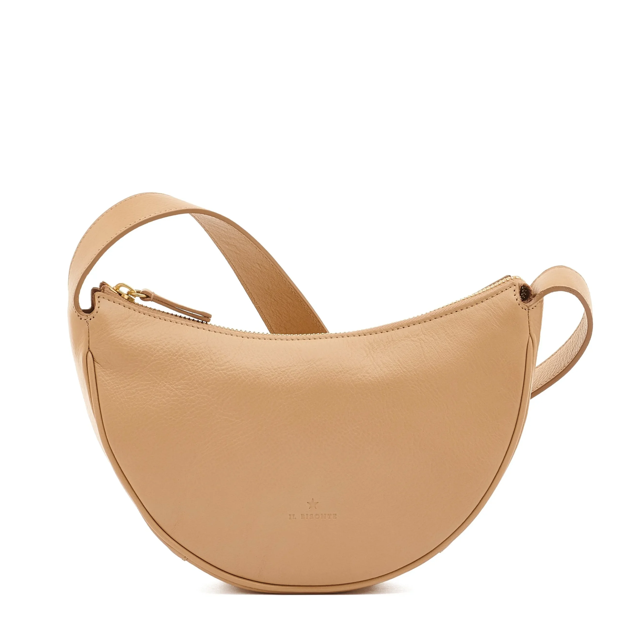 Oliveta Women's hobo in leather color caffelatte