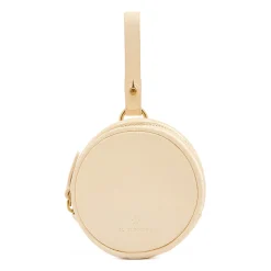 Oliveta Women's coin purse in leather color milk