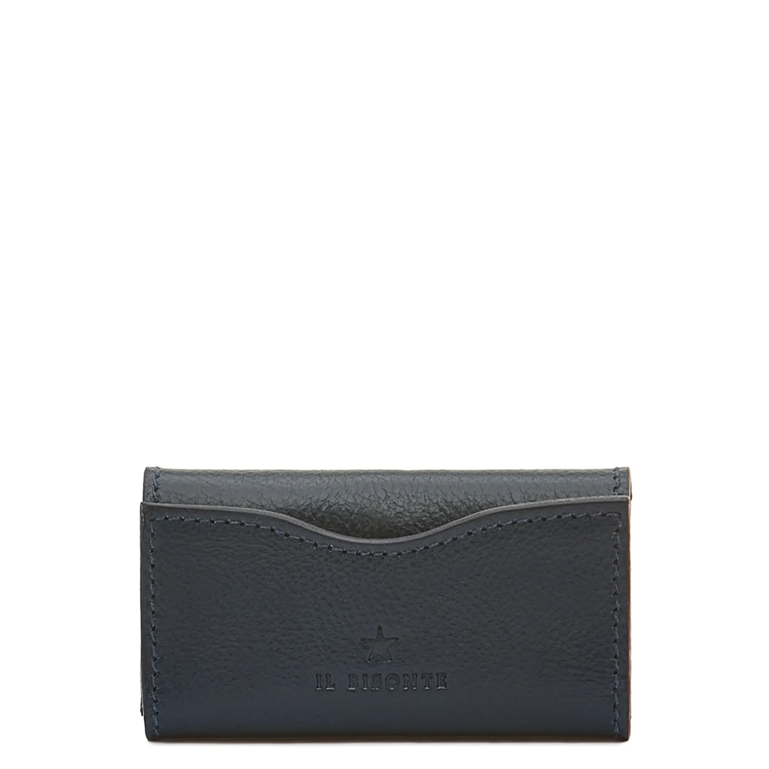 Oliveta Women's keyring in leather color blue