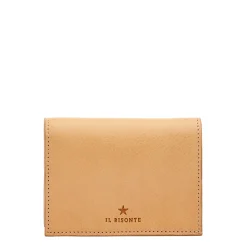 Oliveta Women's small wallet in leather color natural