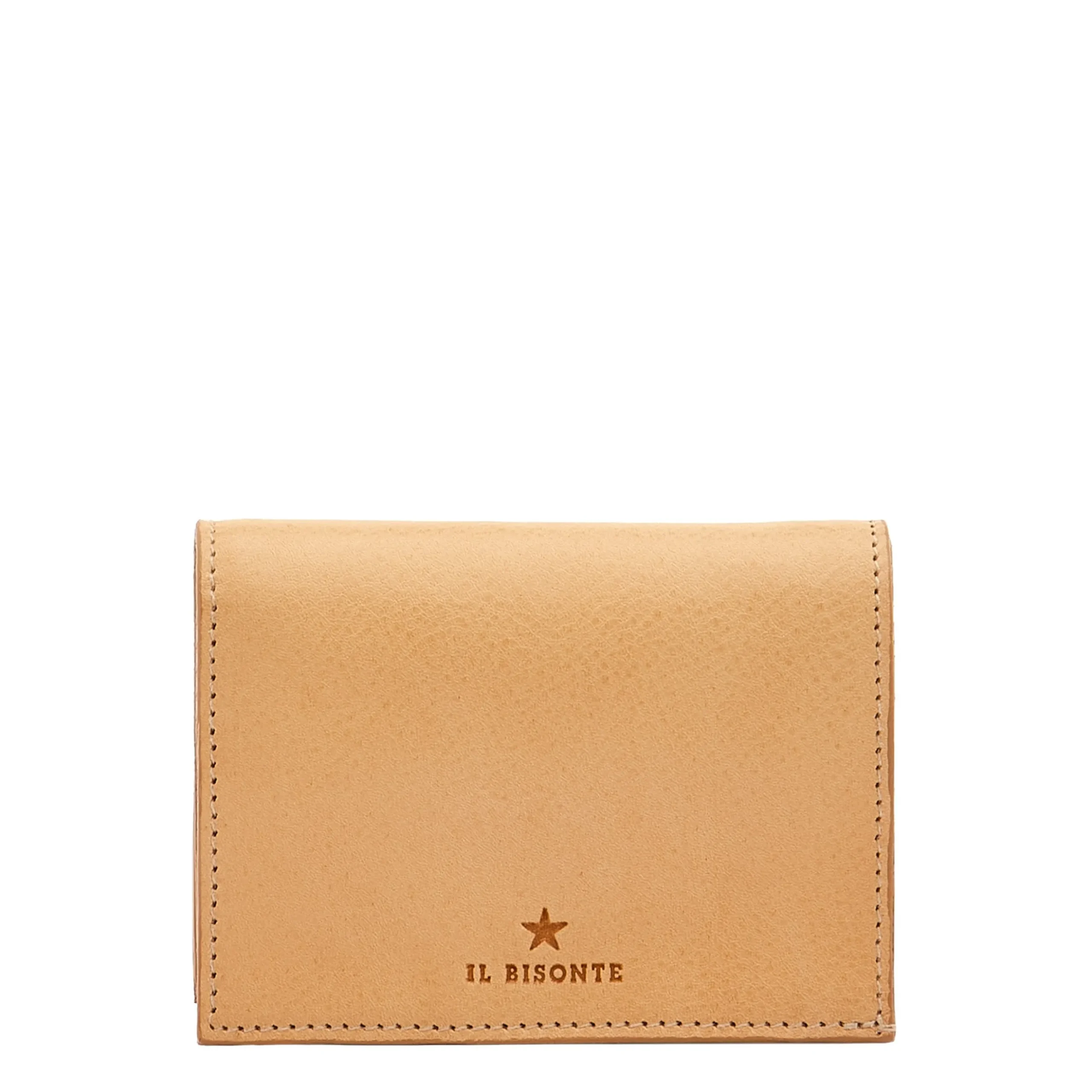 Oliveta Women's small wallet in leather color natural