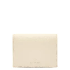 Oliveta Women's small wallet in leather color milk