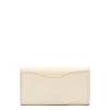 Oliveta Women's keyring in leather color milk