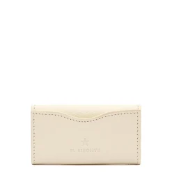 Oliveta Women's keyring in leather color milk