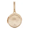 Oliveta Women's coin purse in metallic leather color metallic platinum