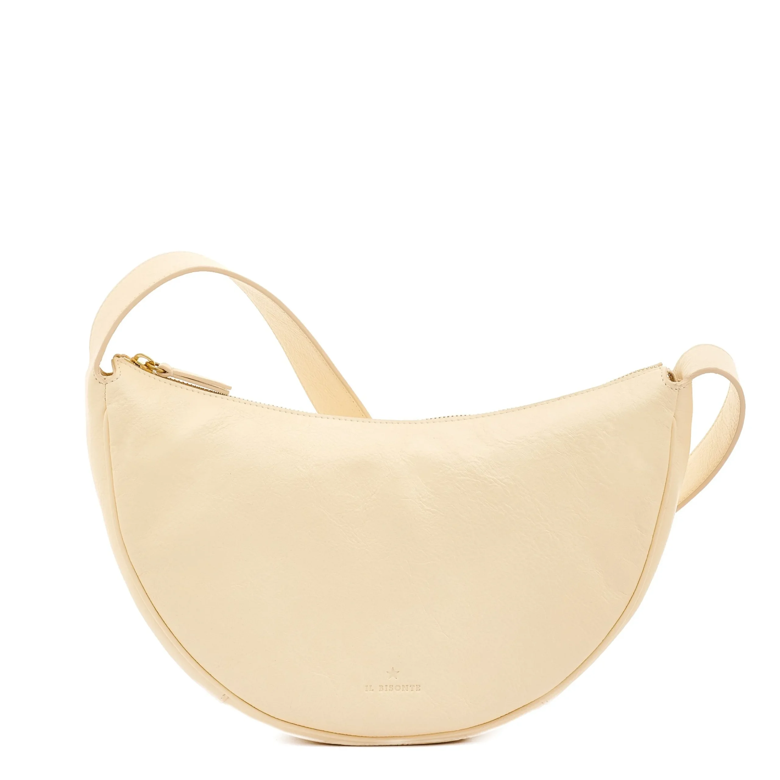 Oliveta Women's hobo in leather color white
