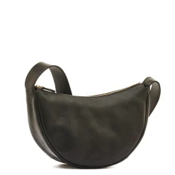 Oliveta Women's hobo in leather color black