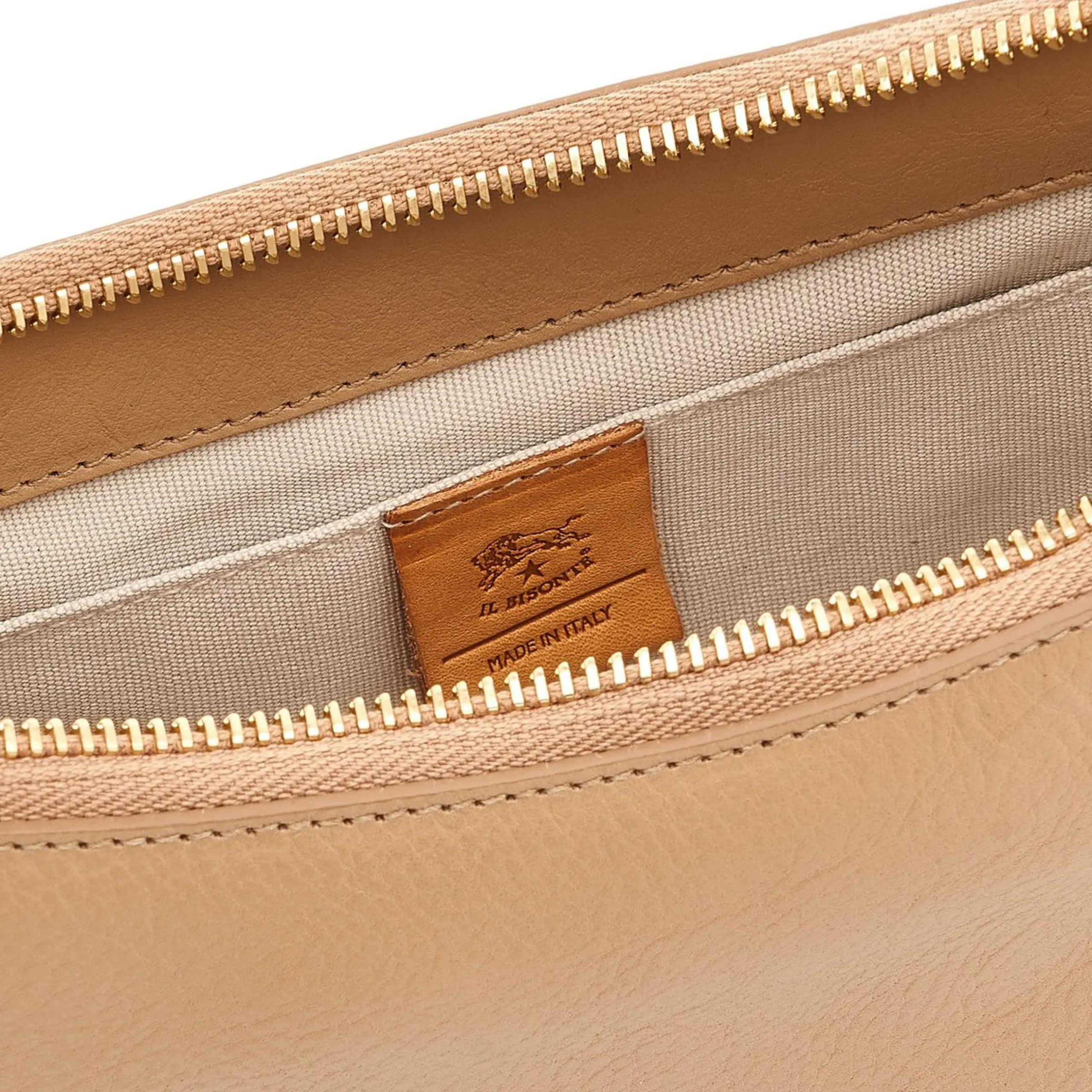 Oliveta Women's hobo in leather color caffelatte