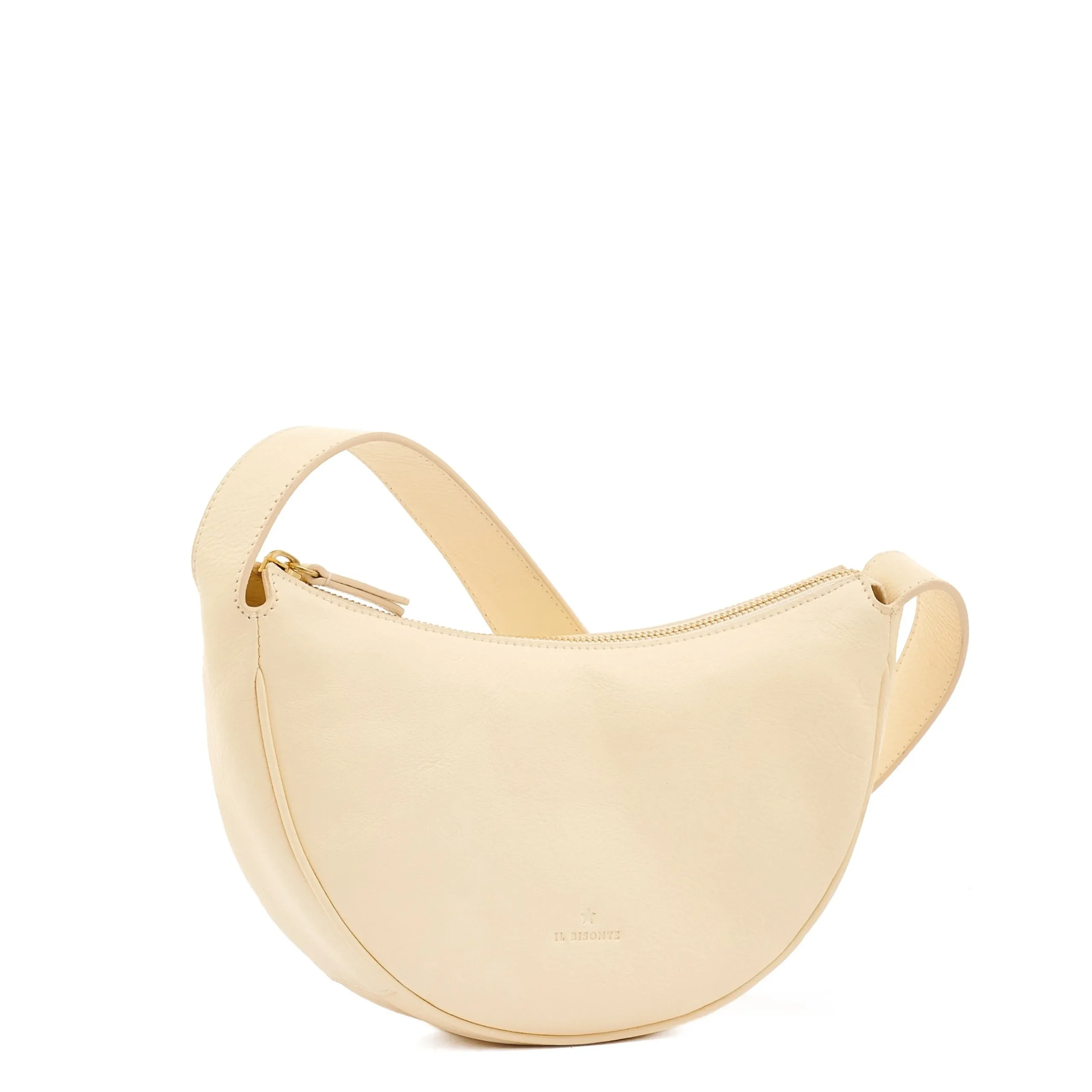 Oliveta Women's hobo in leather color white