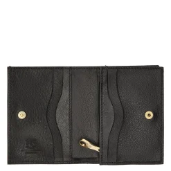 Oliveta Women's small wallet in leather color black