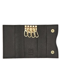 Oliveta Women's keyring in leather color black