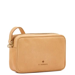 Oliveta Women's crossbody bag in leather color natural