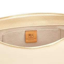 Oliveta Women's hobo in leather color white