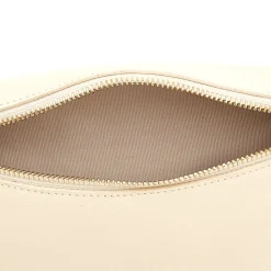 Oliveta Women's belt bag in leather color white