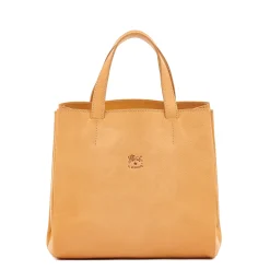 Opale Women's tote bag in leather color natural