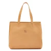 Opale Women's handbag in leather color natural