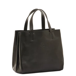 Opale Women's tote bag in leather color black