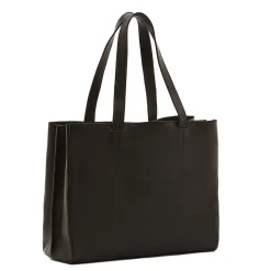 Opale Women's handbag in leather color black