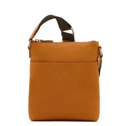 Oriuolo Men's crossbody bag in vintage leather color natural