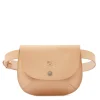 Parione Women's belt bag in leather color natural