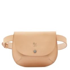 Parione Women's belt bag in leather color natural