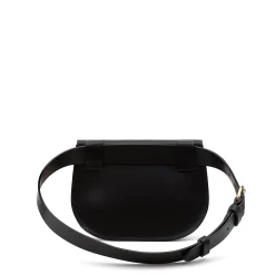Parione Women's belt bag in leather color black