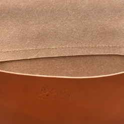 Parione Women's belt bag in leather color caramel