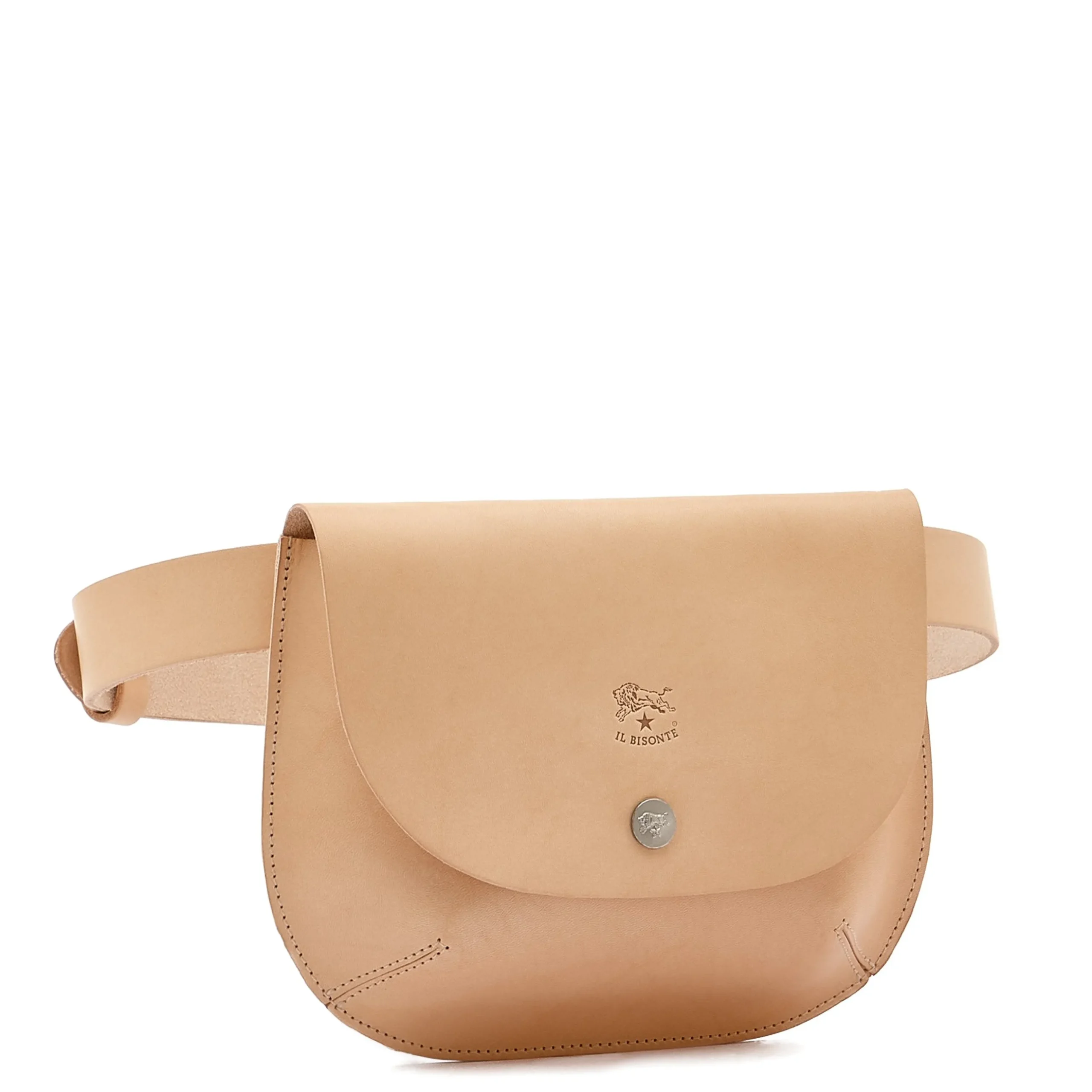 Parione Women's belt bag in leather color natural