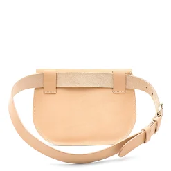 Parione Women's belt bag in leather color natural