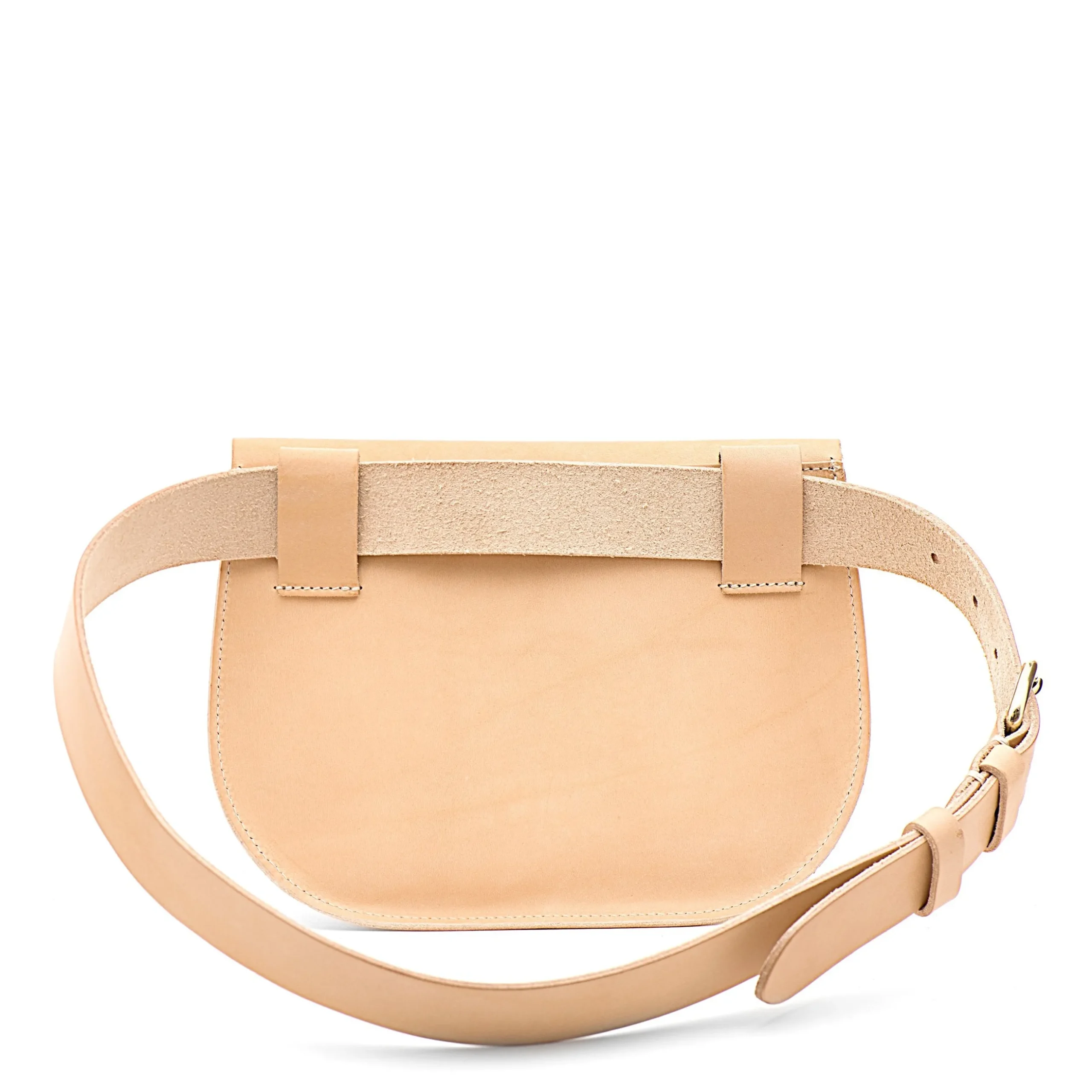 Parione Women's belt bag in leather color natural