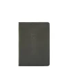 Passport holder in leather color grafite