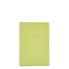 Passport holder in leather color celery