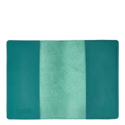 Passport holder in leather color polinesia
