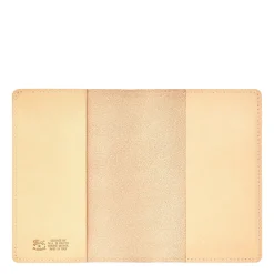 Passport holder in leather color natural