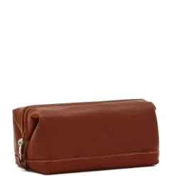 Populonia Men's case in vintage leather color sepia
