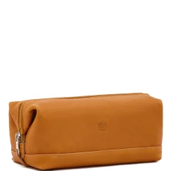 Populonia Men's case in vintage leather color natural