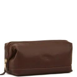 Populonia Men's case in vintage leather color coffee