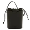 Roseto Women's bucket bag in leather color black
