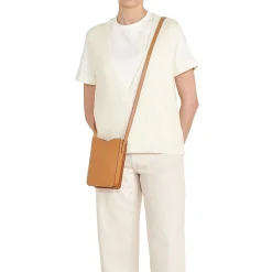 Roseto Women's crossbody bag in leather color natural
