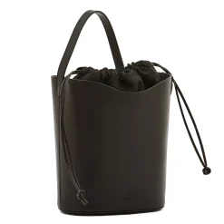 Roseto Women's bucket bag in leather color black