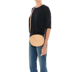 Rubino Women's crossbody bag in leather color natural