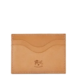 Salina Card case in leather color natural