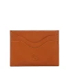 Salina Card case in leather color caramel