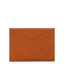 Salina Card case in leather color caramel