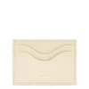 Salina Card case in leather color milk
