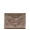 Salina Card case in metallic leather color metallic bronze