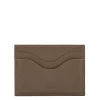 Salina Card case in leather color light grey
